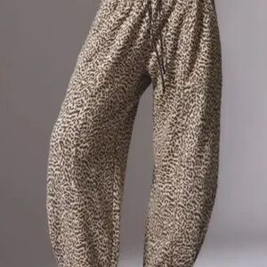 Anthropologie / Daily Practice Leopard Sweatpants
